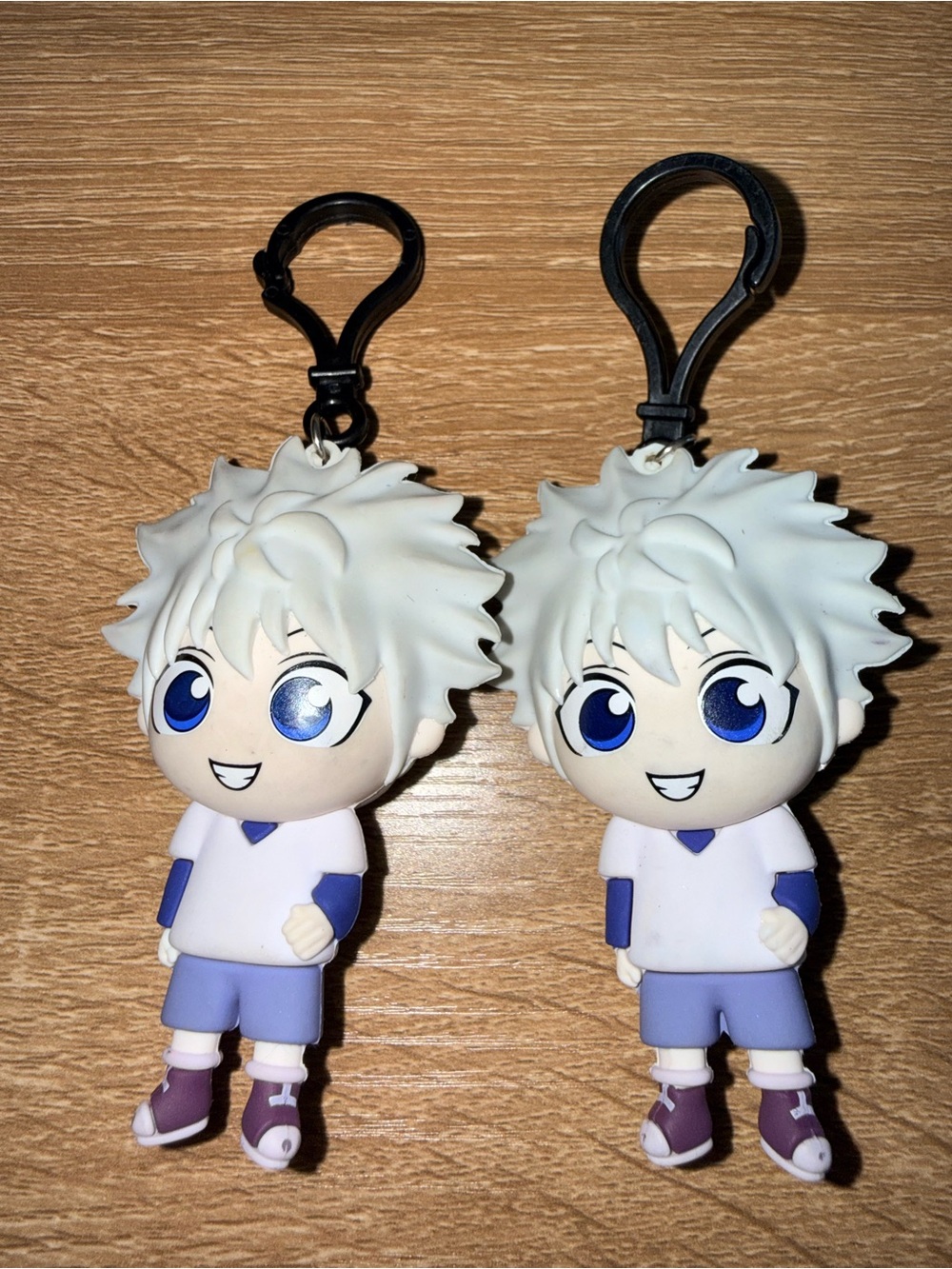 Hunter x hunter killua Anime Keychain Toy - Cute Blue-Eyed Character set of 2